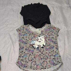 Gray Floral Blouse with Pastel Print